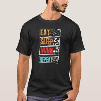 Camiseta Eat Sleep Train Repeat 