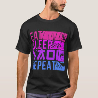 Camiseta Eat Sleep Yaoi Repete Fujoshi Anime Boy Gay