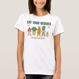 Camiseta Eat Your Veggies Funny Cat