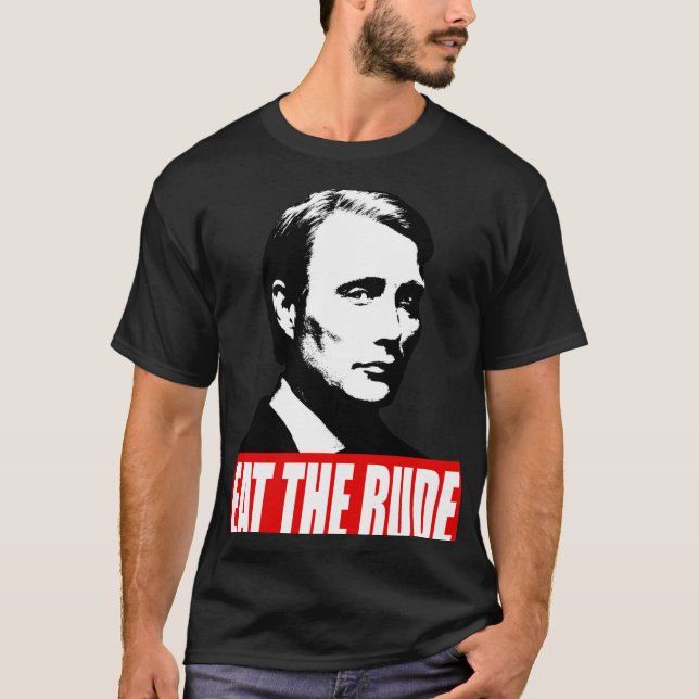 Camiseta EATHE RUDE Hannibal Dark Background (Frente)