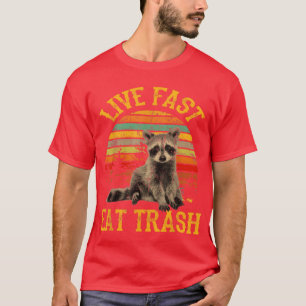 Camiseta eatrash Guaxinim engraçado Acampamento Vintage ami