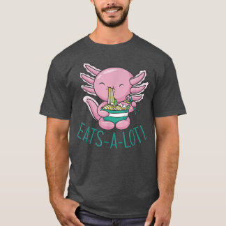 Camiseta EATSALOTL RAMEN Japão Axolotl EatingJaponês Noodal