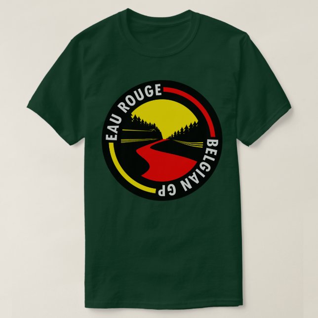 Camiseta Eau Rouge Belgium GP Design (Frente do Design)