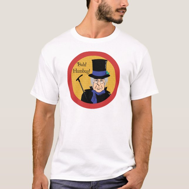 Camiseta Ebenezer Scrooge Bah! Farsa! (Frente)