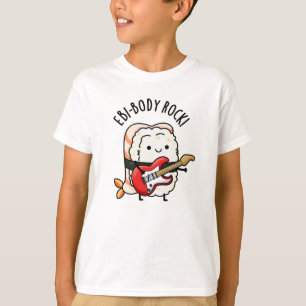 Camiseta Ebi-body Rock Funny Rocker Sushi Pun