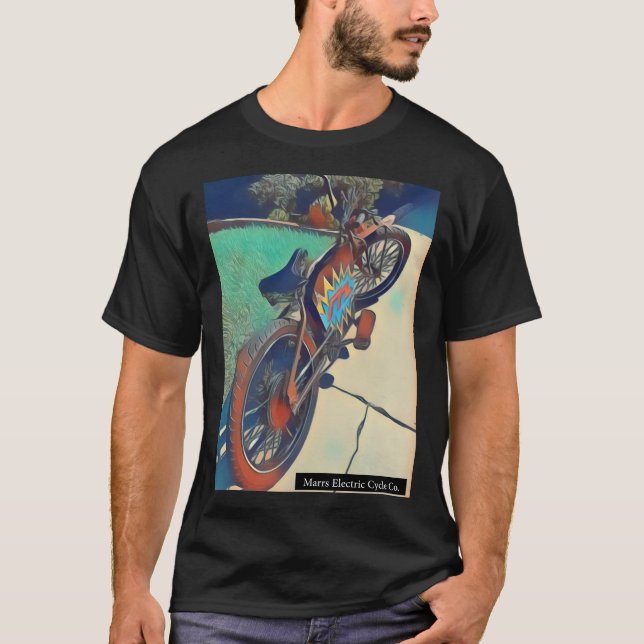 Camiseta eBike estacionado na entrada de automóveis (Frente)