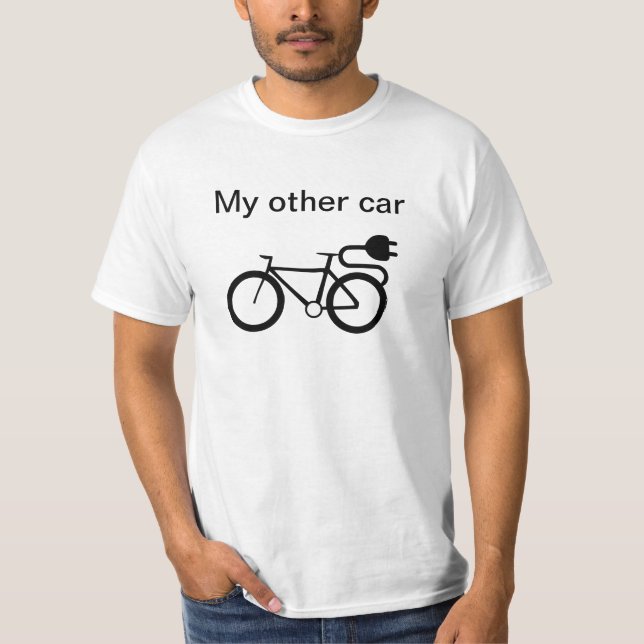 Camiseta EBike meu outro carro é um t-shirt de Ebike (Frente)