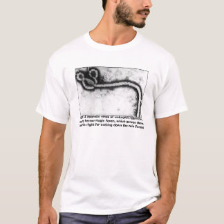 Camiseta Ebola, vírus zoonotic de Ebola- A de reser