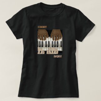 Camiseta Ebony e Ivory - Teclados Dueling