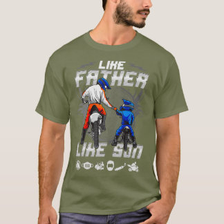 Camiseta EByke Padre e Son Motocross Biking Tamanho mais