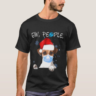 Camiseta Eca Pessoas Cachorro Jack Russell Usando Máscara F