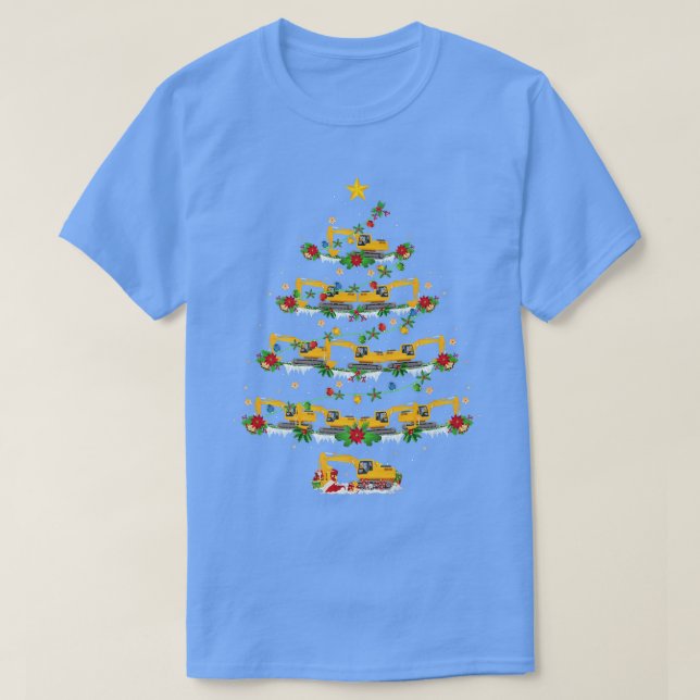 Camiseta Ecavator Lover Xmas Correspondente Papais noeis Ec (Frente do Design)