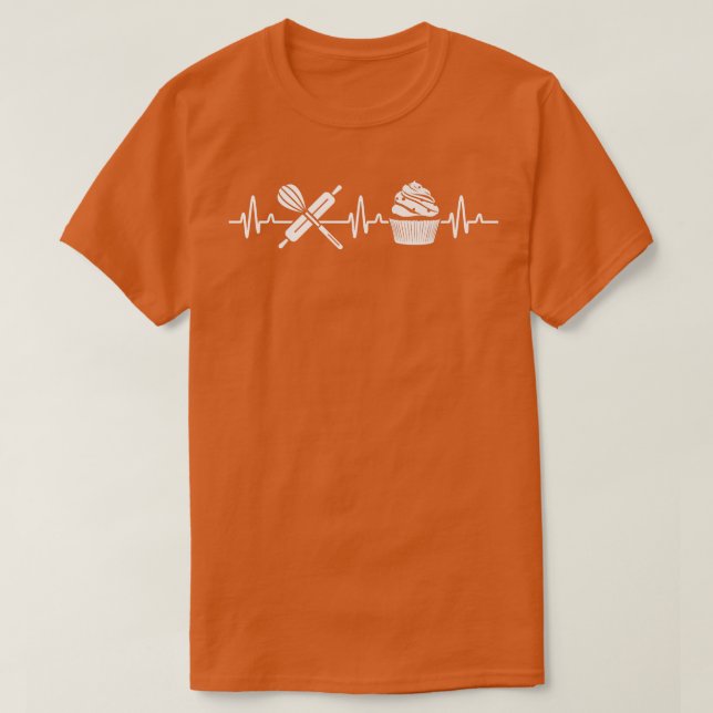 Camiseta Ecg Bolo Gráfico De Bolas De Coração Biscoito B (Frente do Design)