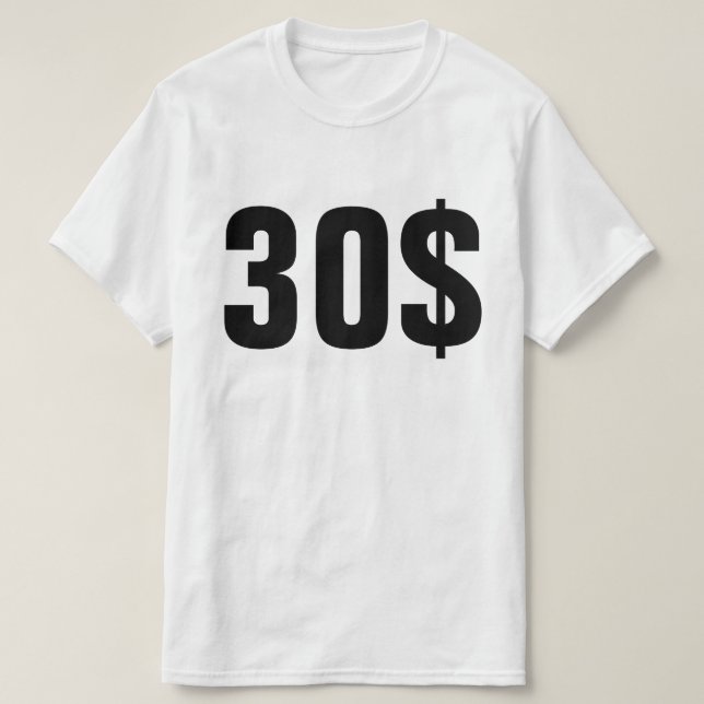 CAMISETA ECHETS AUX 30$ (Frente do Design)