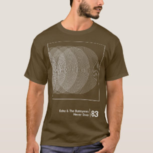 Camiseta Echo A Trabalho de arte Gráfica De Estilo Minimali