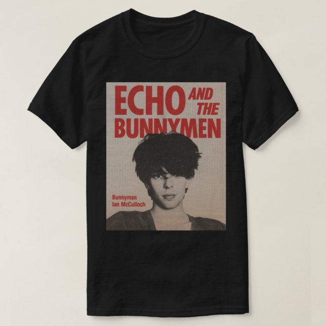 Camiseta ECHO E O T-Shirt Clássico BUNNYMEN (Frente do Design)