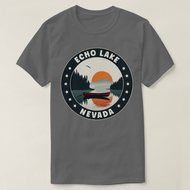 Camiseta Echo Lake Nevada Sunset (Frente do Design)
