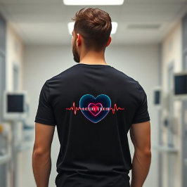 Camiseta Echo Tech | Batimento cardíaco | Coração com EKG
