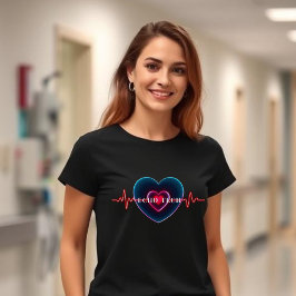 Camiseta Echo Tech | Batimento cardíaco | Coração com EKG