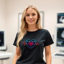 Camiseta Echo Tech | Pulsação | Coração com ECG