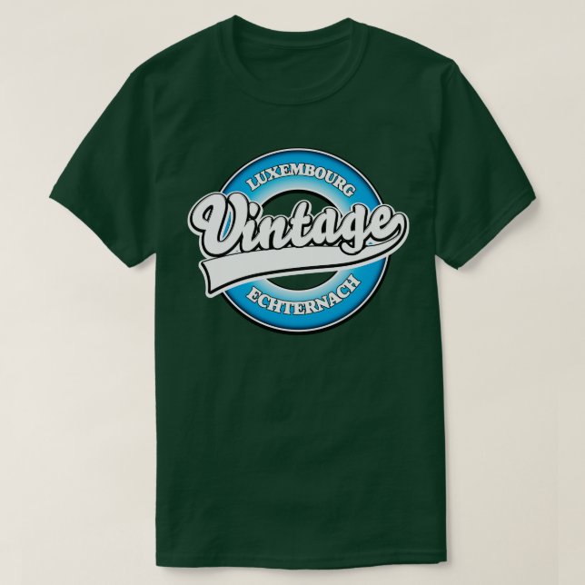 Camiseta Echternach luxemburgo estilo vintage (Frente do Design)