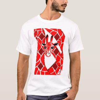 Camiseta EclecDeck 6 de girafas dos diamantes - branco