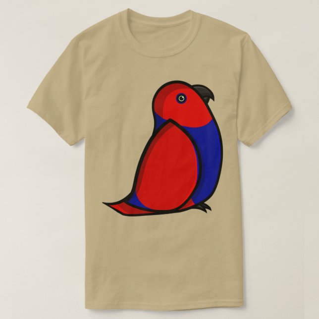 Camiseta Eclectus parrot F (Frente do Design)