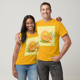 Camiseta Eclipse de Fatia de Laranja