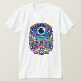 Camiseta Eclipse Do Século 2 De Agosto De 2027 Grupo Cadiz