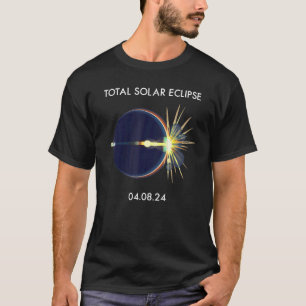 Camiseta Eclipse Flare 04 08 24 Total América Eclipse Solar
