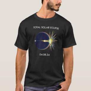 Camiseta Eclipse Flare 04 08 24 Total América Eclipse Solar