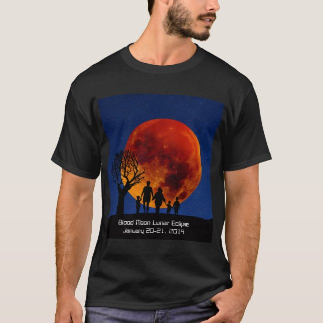 Camiseta Eclipse Lunar da Lua Sanguínea 2019 (Frente)