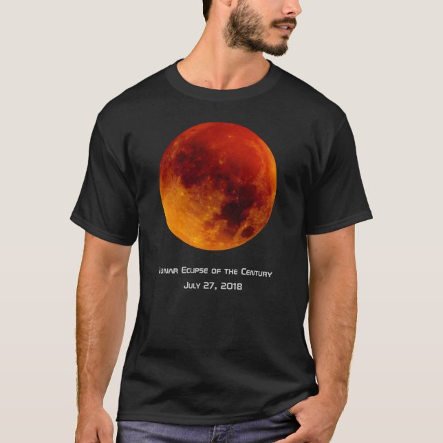 Camiseta Eclipse lunar do século (Frente)