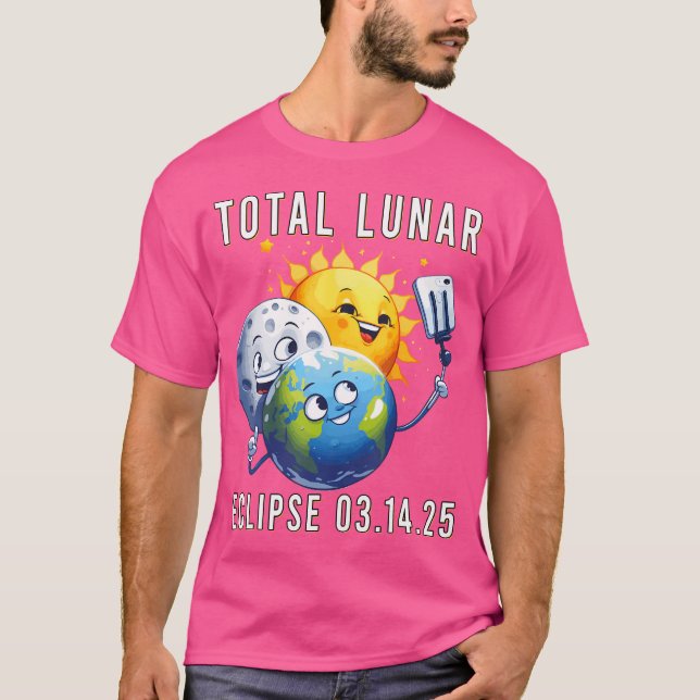 Camiseta Eclipse Lunar Total 14 De Março De 2025 Astronomy  (Frente)