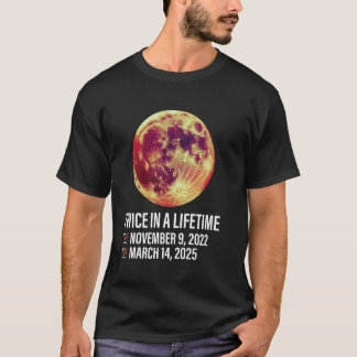 Camiseta Eclipse Lunar Total Duas Vezes na Vida 14 de Março