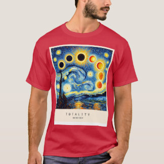 Camiseta Eclipse no estilo Van Gogh