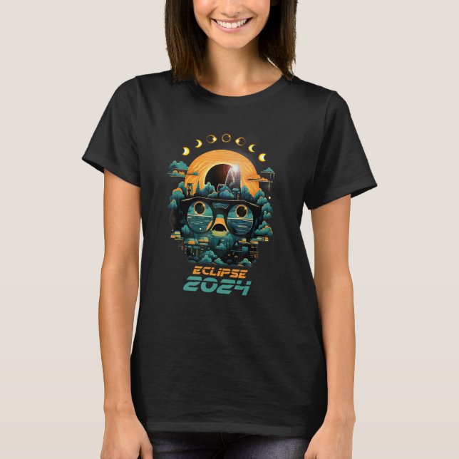 Camiseta Eclipse Phases Total Solar Eclipse 2024 (Frente)