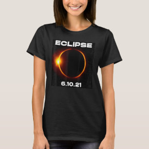 Camiseta Eclipse Solar 10 de Junho de 2021 Anelar de Fogo S