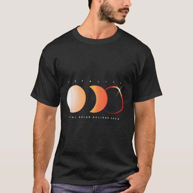 Camiseta Eclipse Solar 2024 Astronomia Sun Total Eclipse Gr (Frente)