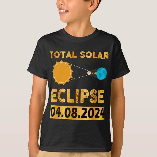 Camiseta Eclipse Solar 2024 Eclipse Solar Total 4.08.24 7 (Frente)