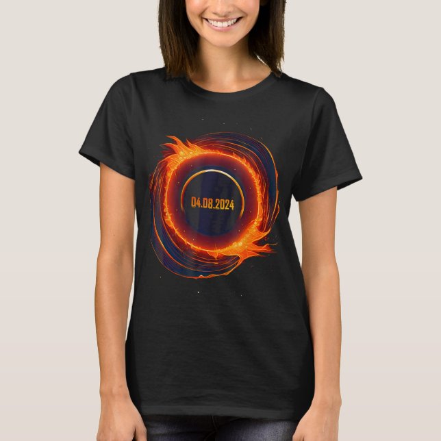 Camiseta Eclipse Solar 2024 Eclipse Sun Total (Frente)