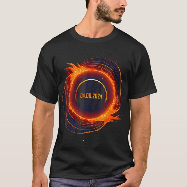 Camiseta Eclipse Solar 2024 Eclipse Sun Total (Frente)