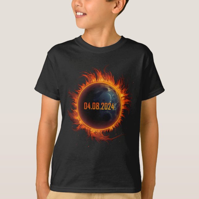 Camiseta Eclipse Solar 2024 Eclipse Sun Total 1 (Frente)