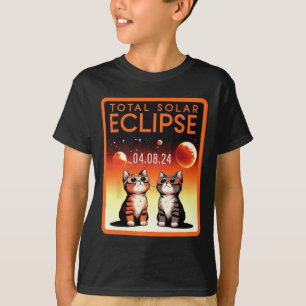 Camiseta Eclipse Solar 2024 Gatos Eclipse Solar Total 4.08.