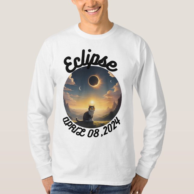 Camiseta Eclipse Solar, 2024 Glasse de Eclipes Solares Vest (Frente)
