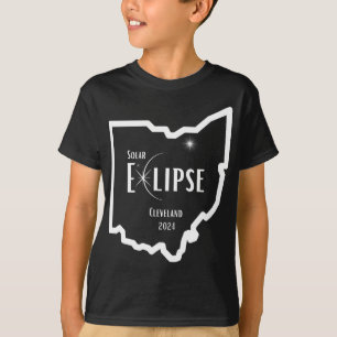 Camiseta Eclipse Solar 2024 Ohio Eclipse Total Solar Clevel