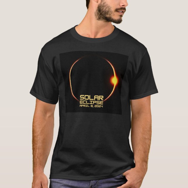Camiseta Eclipse Solar 8 de abril de 2024 (Frente)