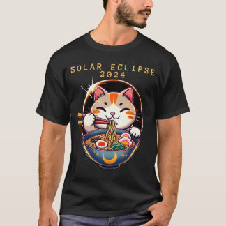 Camiseta Eclipse Solar 8 de Abril de 2024 Astronomia Gato K