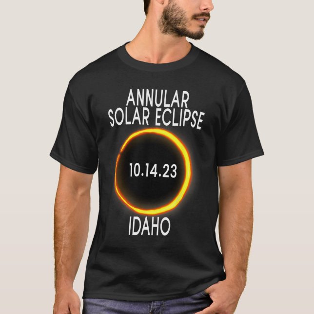 Camiseta Eclipse Solar Anular T - Idaho (Frente)
