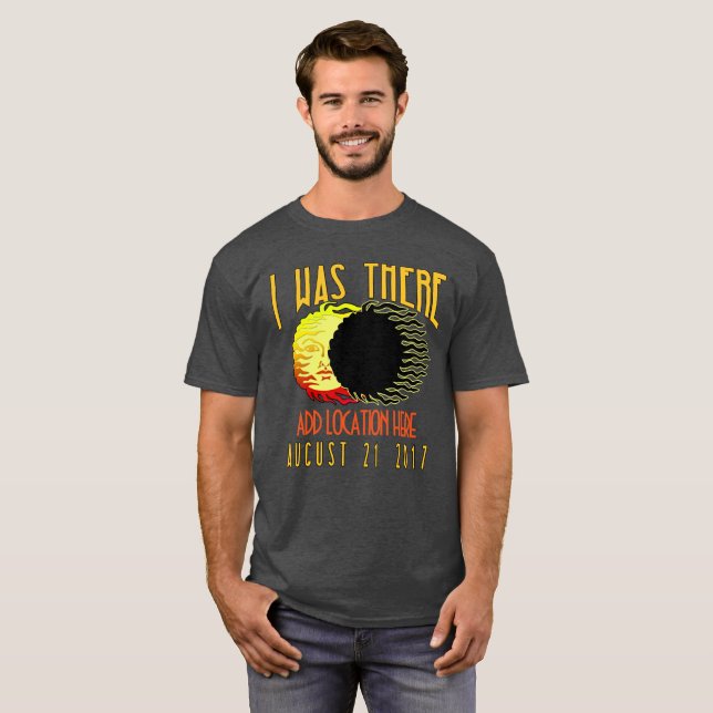 CAMISETA ECLIPSE SOLAR CUSTOMIZÁVEL 2017 (Frente Completa)